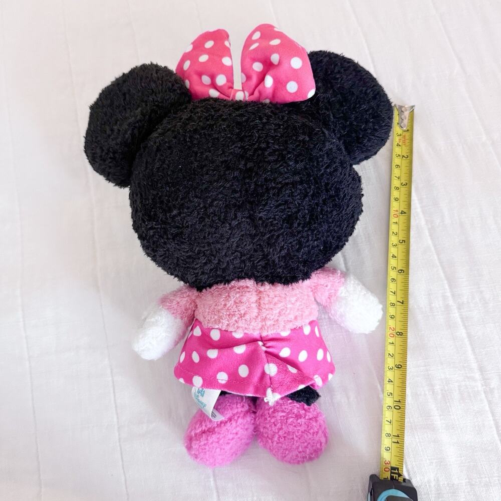 Disney Baby Cuteeze Minnie Mouse 14" Collectible Plush‎ Toy Pink Fuzzy - Picture 5 of 6